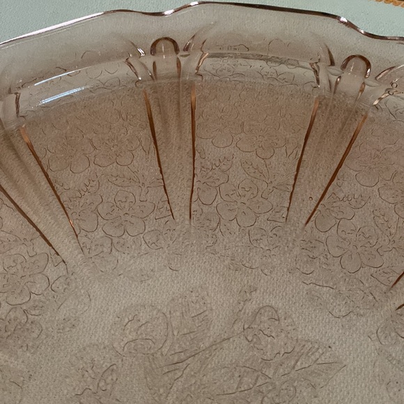 VTG Pink Depression Glass Platter - Picture 6 of 9